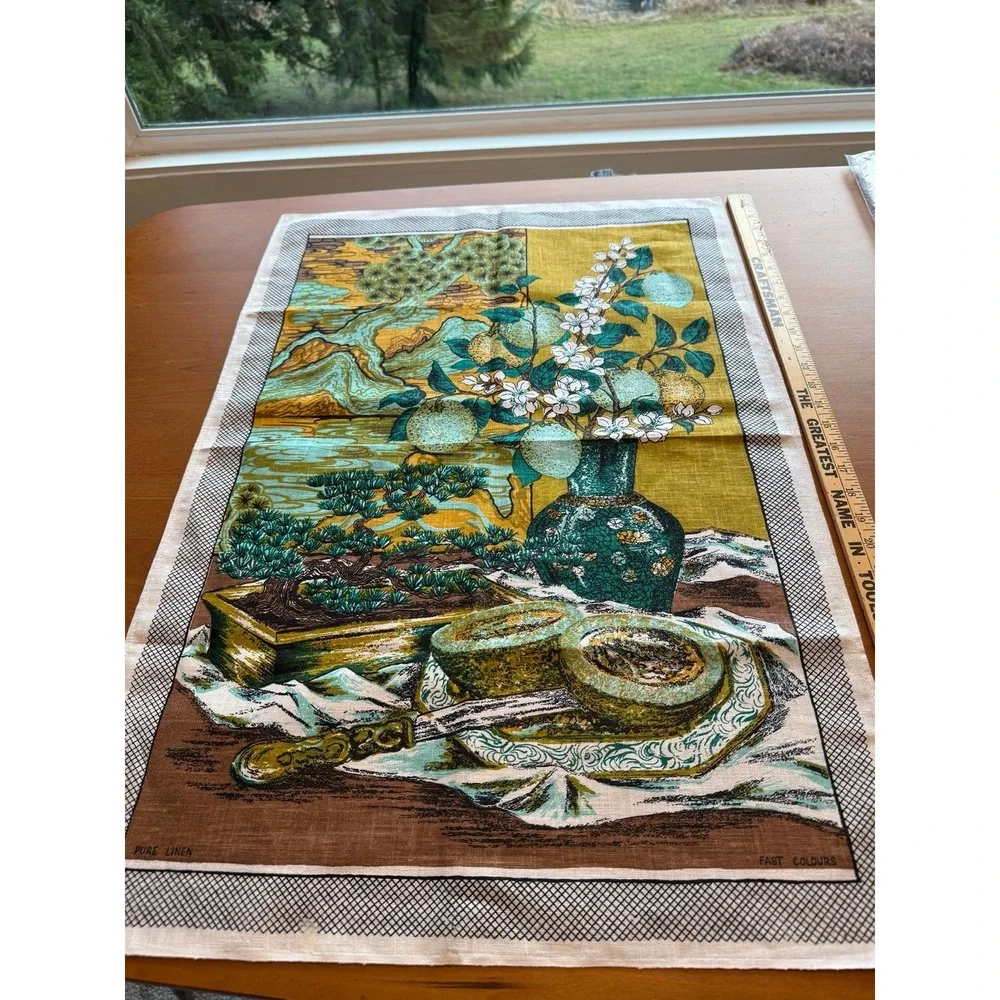 Large Vintage linen tea towel.